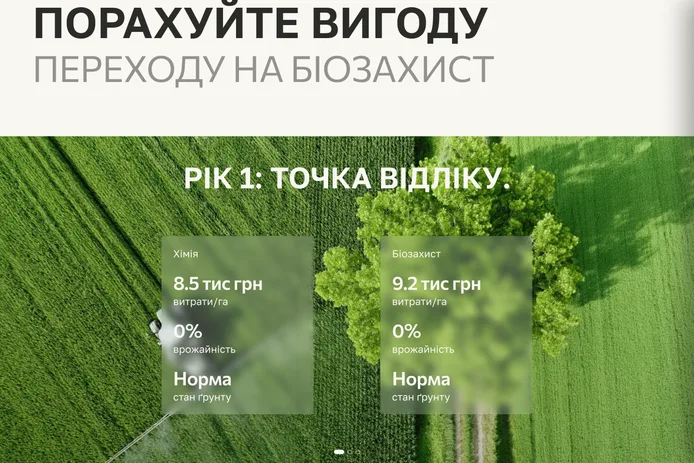 Калькулятор TAMIS AGRO: хімічний і біологічний захист рік за роком